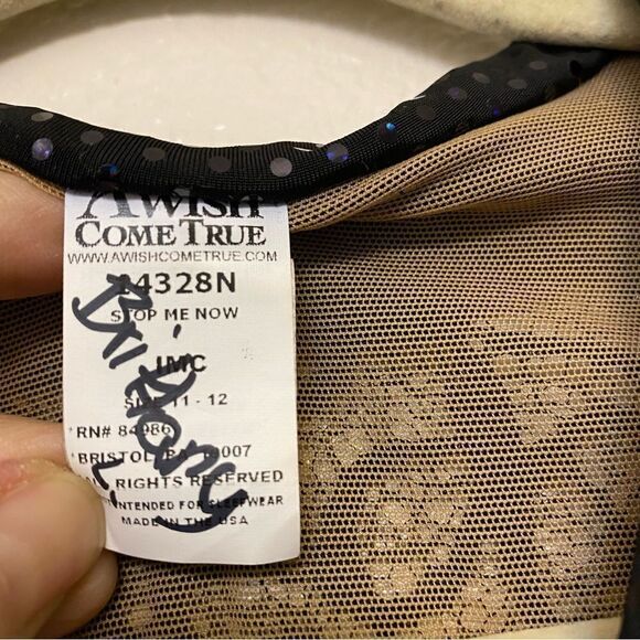 A Wish come true Dance costume red biketard full zip sequin jazz tap child IMC - Picture 7 of 8